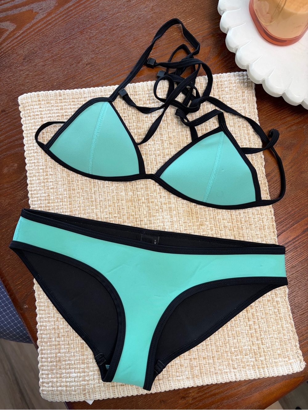 triangl swimwear neoprene bikini set